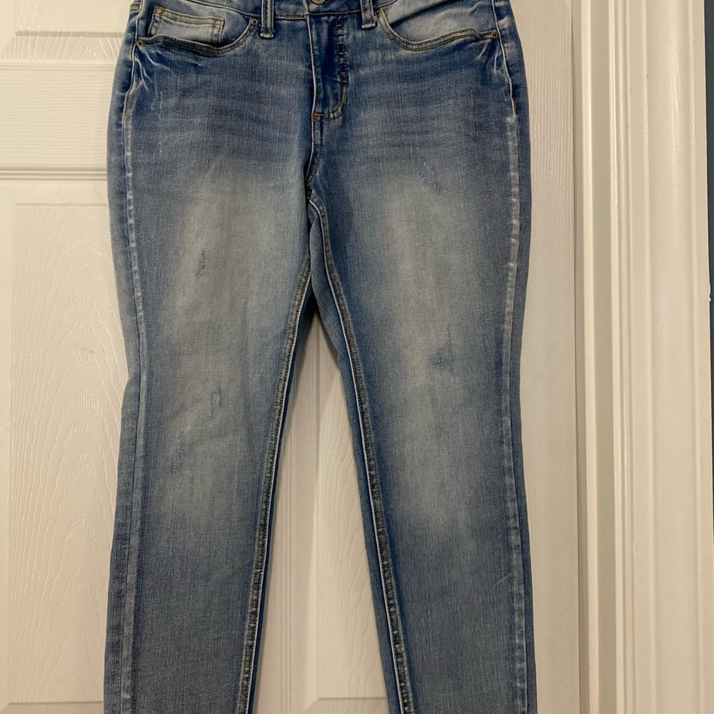 Time and Tru Blue Ankle Cropped Jeans